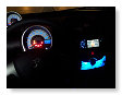 Alles nu blauw in de auto