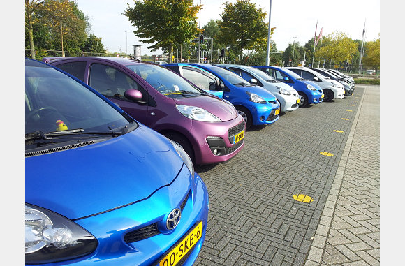 Ik tussen de blauwe