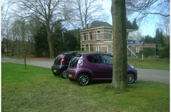 Wij waren de eerste op de afgesproken plaats in Doorn