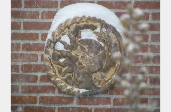 De stuifsneeuw kwam overal