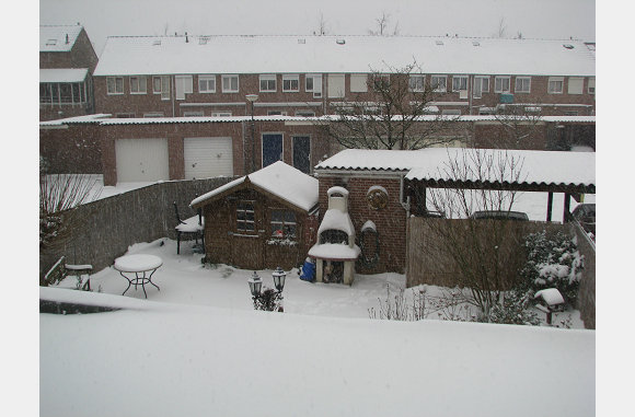20-12-2009, er was weer flink wat sneeuw gevallen