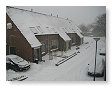 De hele straat wit