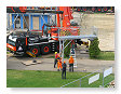 Daar kwam de loopbrug.