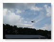 Ook helicopters vlogen af en aan