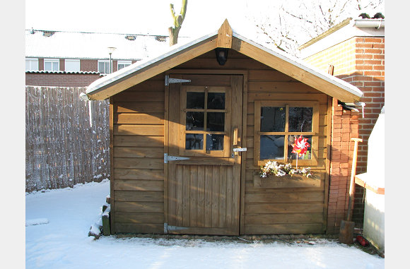 Nu echt een winters huisje.
