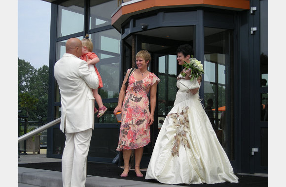Paul, Yvonne en Floor stonden ons op te wachten.