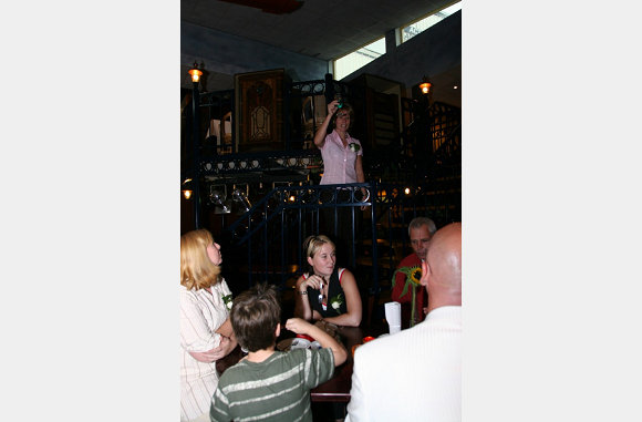 Kleine speech van Corine.