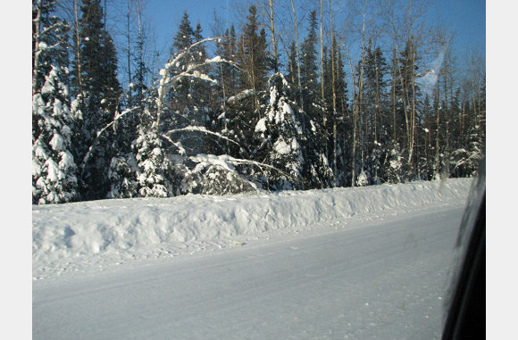 27-2-2011 Onderweg naar Fairbanks.