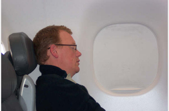 Michel in slaap gevallen.