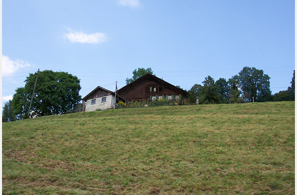De laatste huisjes.